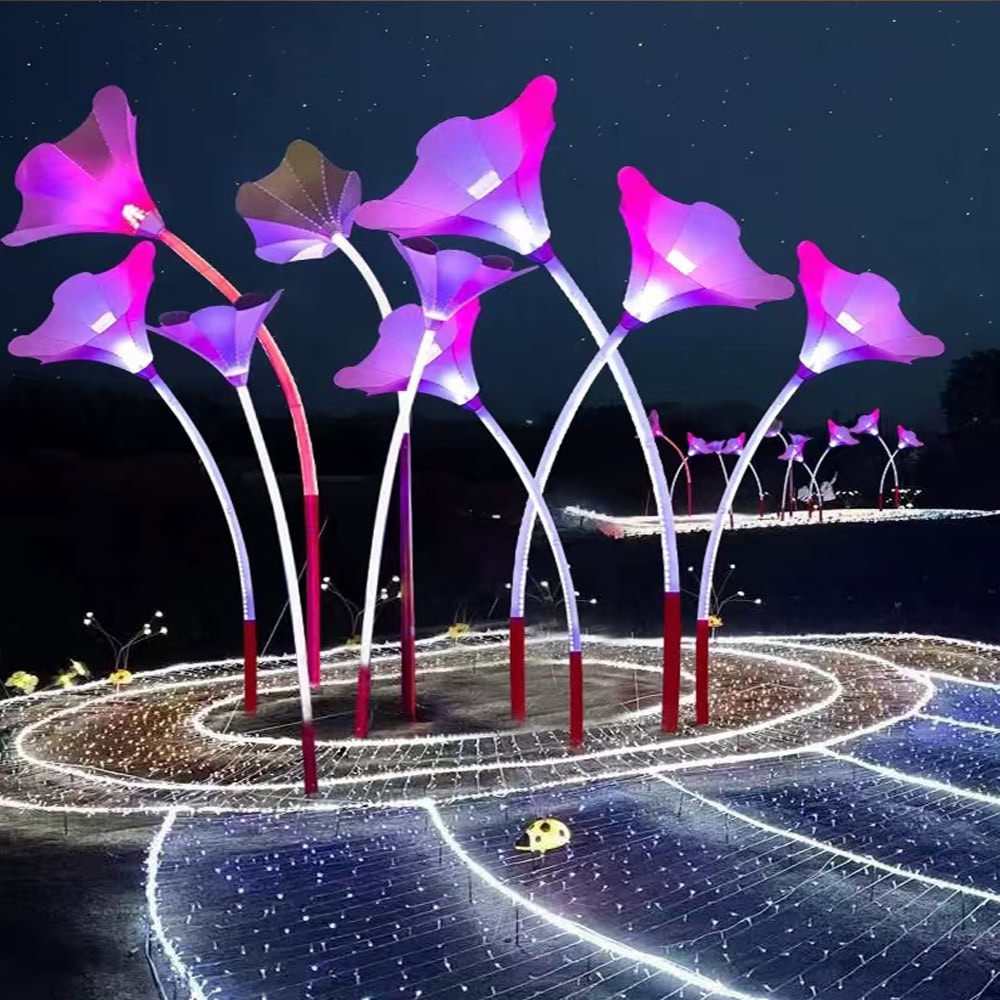 PETUNIA FLOWER LIGHTS GRAMOPHONE 6