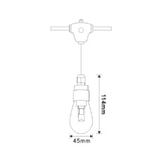 Outdoor GardenPatioTerrace Smart Colorful RGB LED Festoon String Bulb Lights Waterproof S14 Festoon LED String Light 5