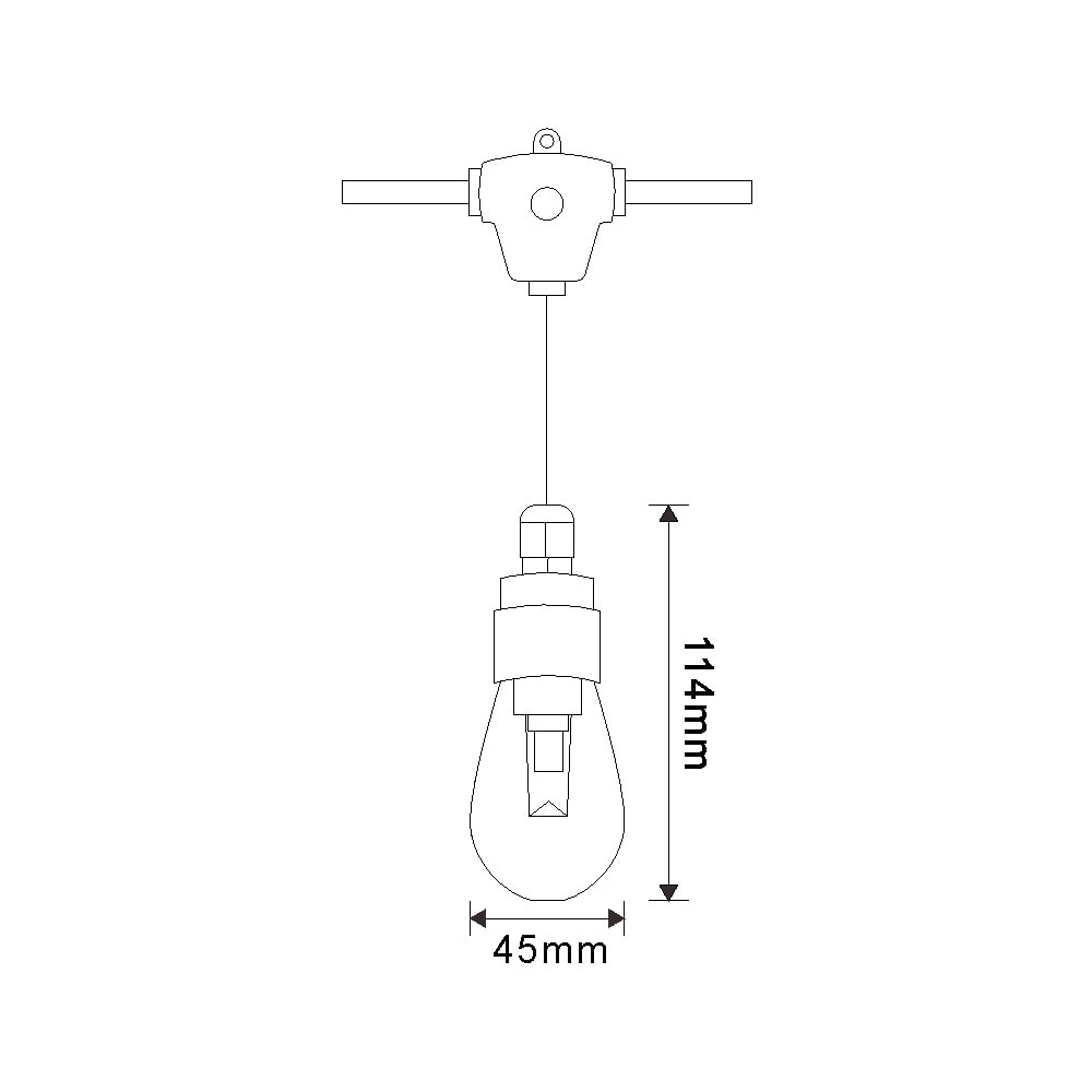 Outdoor GardenPatioTerrace Smart Colorful RGB LED Festoon String Bulb Lights Waterproof S14 Festoon LED String Light 5